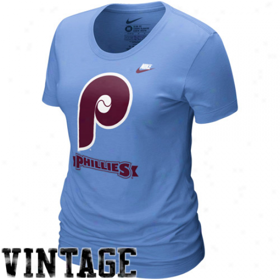 Nike Philadelphia Phillies Ladies Light Blue On Deck T-shirt