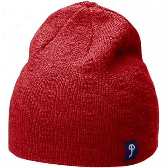 Nike Philadelphia Phiplies Ladies Red Knit Beanie-