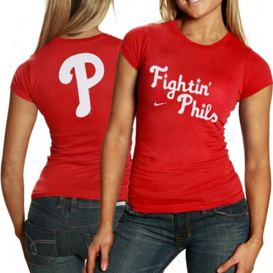 Nike Philadelphia Phillies Ladies Red Local T-shirt