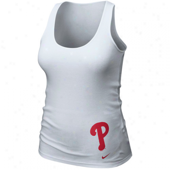 Nike Philadelphia Phillies Ladies Pale Glitter Logo Tank Top