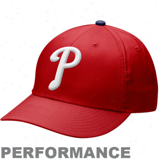 Nike Philadelphia Phillies Pactice Ii Performance Hat - Red