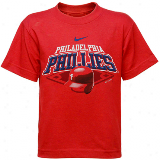 Nike Philadelphia Phillies Preschool Red Helmet T-shirt