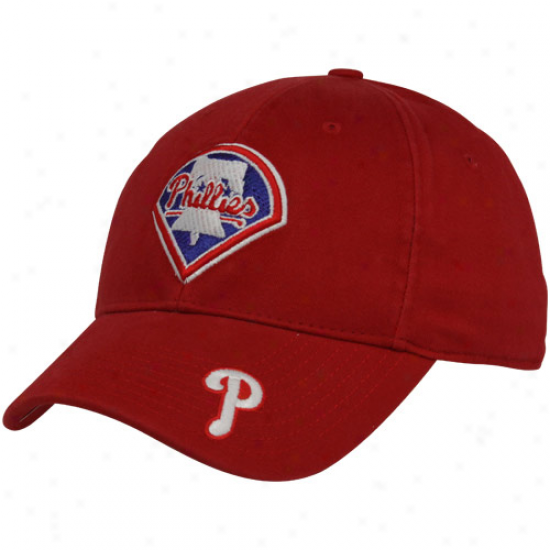 Nike Philadelphia Phillies Red Heritage 86 Washed Logo Swoosh Flex Fit Hat