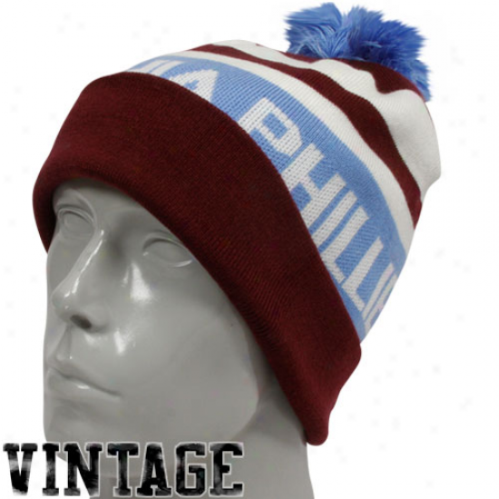 Nike Phi1adelphia Phillies Red-royal Blue Cooperstown Vintage Knit Beanie