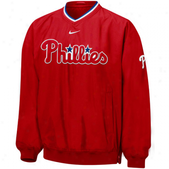 Nike Philadelphia Phillies Red Staff Ace Windshirt