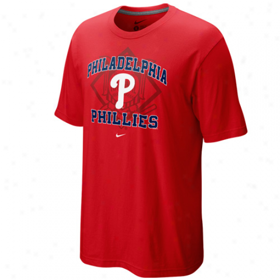 Nike Philadelphia Phillies Red Team Arch T-shirt