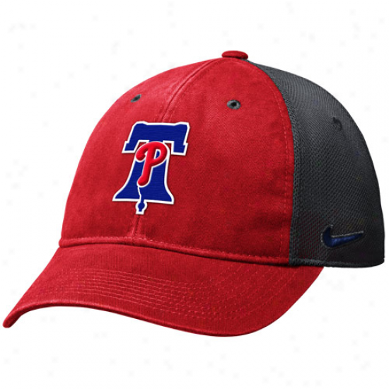 Nike Philadelphia Phillies Relaxed Libatu5e Legacy 91 Swoosh Hat - Red