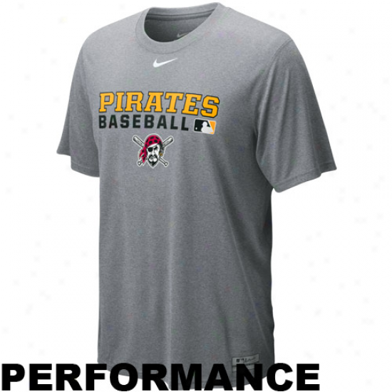 Nike Pittsburgh Pirates Ash Team Issue Legend Performance T-shirt