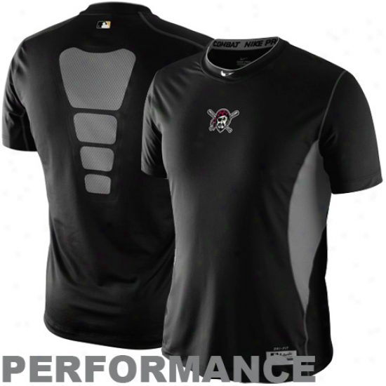 Nike Pittsburth Pirates Black Combat Hypercool Performance Top