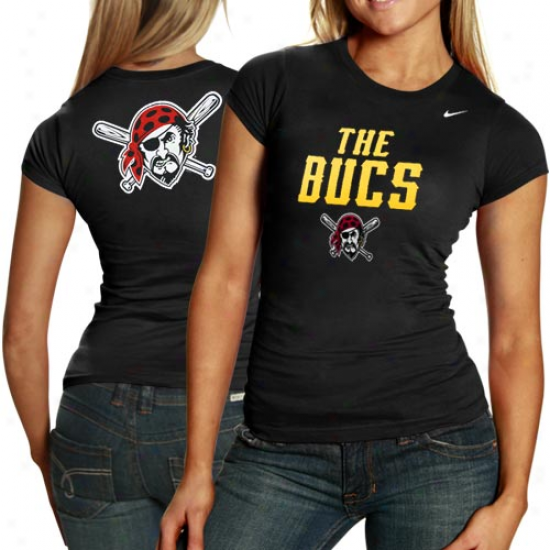 Nike Pittsburgh Pirates Ladies Black Local T-shirt