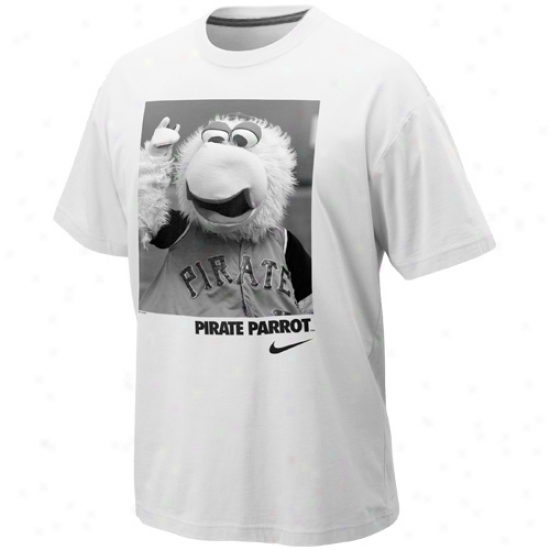 Nike Pittsburgh Pirates Pirate Parrot Mascot T-shirt - White