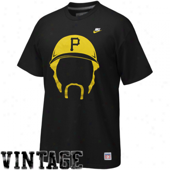 Nike Pittsburgh Pirates Willie Stargell Black Hair-itage T-shirt