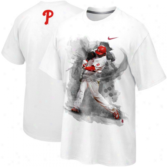 Nike Ryan Howard Philadelphia Phiolies Player T-shirt - White