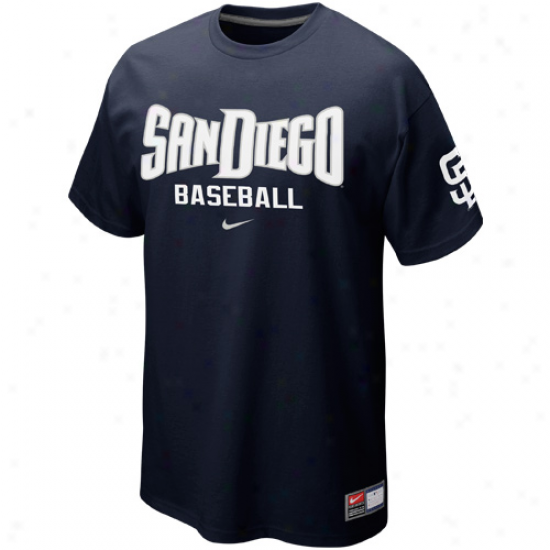 Nike San Diego Pad5es Away Practice T-shirt - Navy Azure