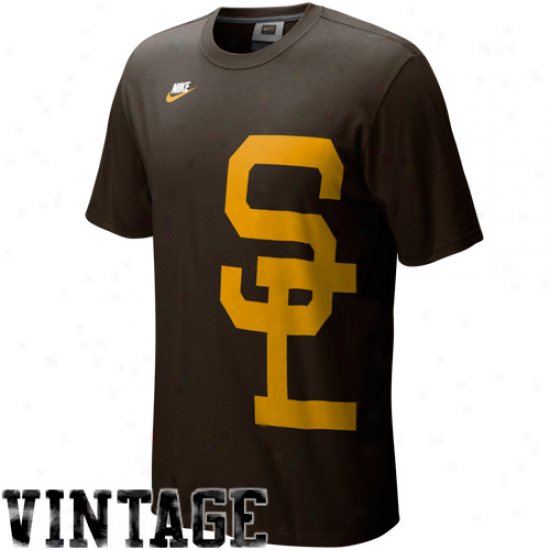 Nike San Diego Padres Brown In The Zone Cooperstown T-shirt