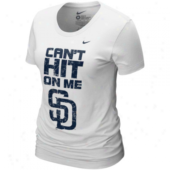 Nike San Diego Padres Ladies Happy Can't Hit On Me T-shirt