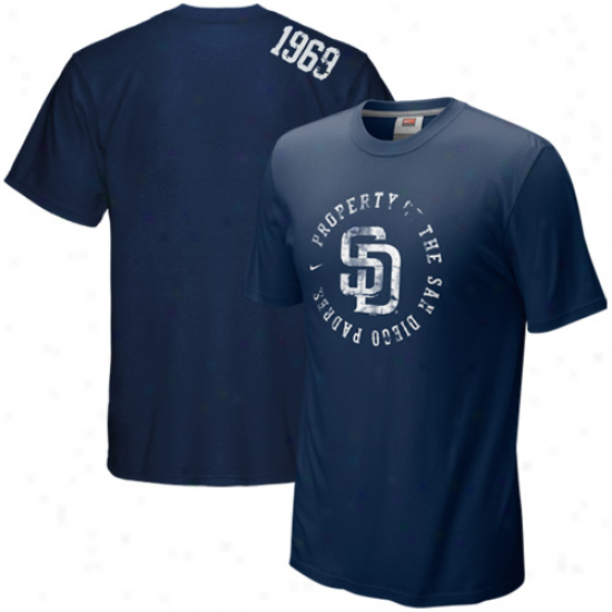 Nike San Diego Padres Navy Blue Around The Horn T-shirt