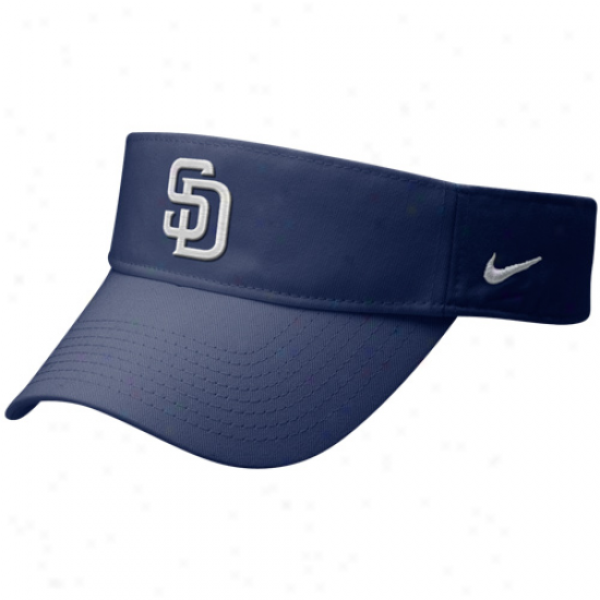 Nike San Diego Padres Navy Blue Stadium Adjustable Visor