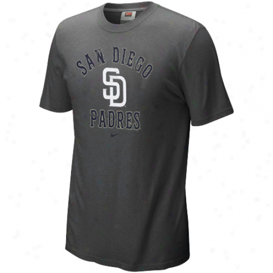 Nike San Diego Padres Slidepiece Tri-blend T-shirt - Charcoal