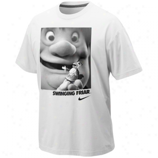 Nike San Diego Padres Swinging Friar Mascot T-shirt - White