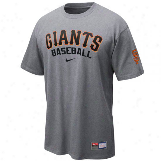 Nike San Francisco Giants Ash 2011 Mlb Practice T-shirt