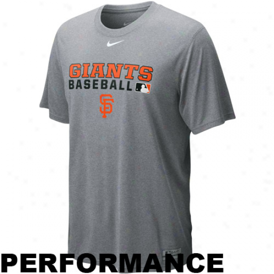 Nike San Francisco Giants Ash Team Issue Legend Performance T-shirt