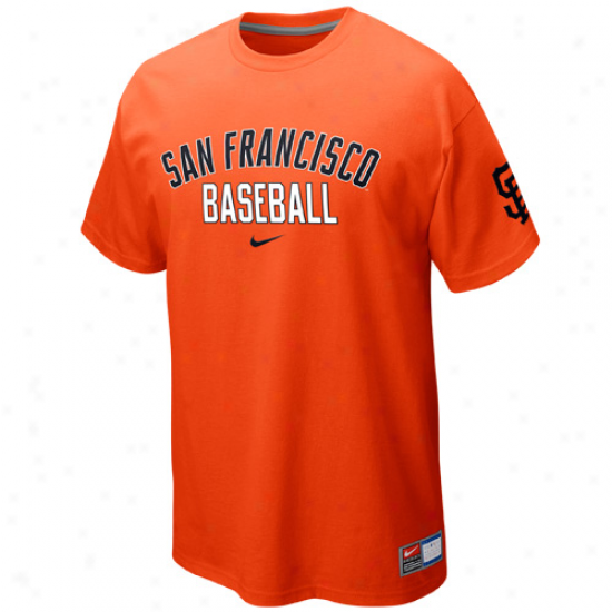 Nike San Francisco Giants Away Practice T-shirt - Orange