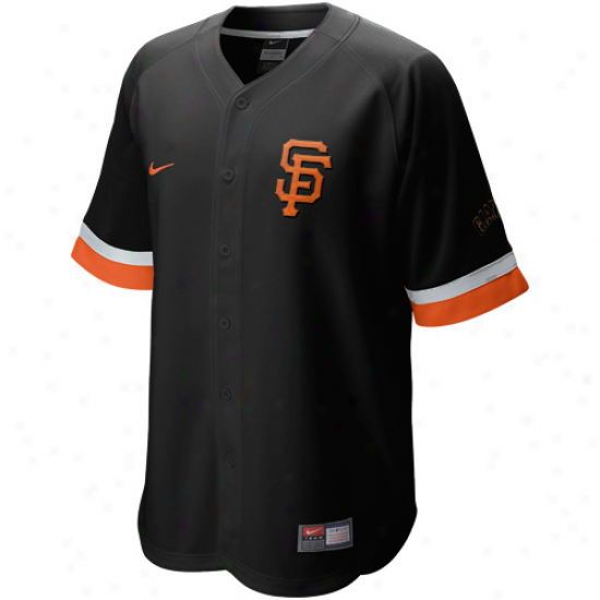 Nike San Francsico Giants Baseball Fan Jersey - Black