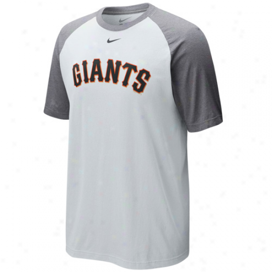 Nike San Francisco Giants Cp Of Coffee RaglanT -shirt - White-ash