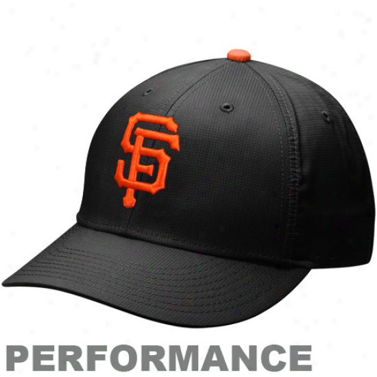 Nike San Francisco Giants Dri-fit Practice Adjustable Hat - Black