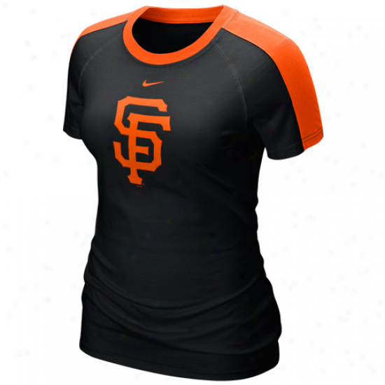 Nike San Francisco Giants Ladies Black Center Field T-shirt