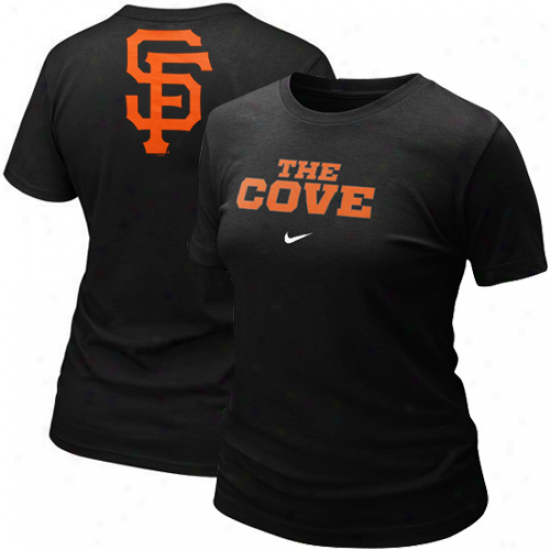 Nike San Francisco Giants Ladies Black Local T-shirt-