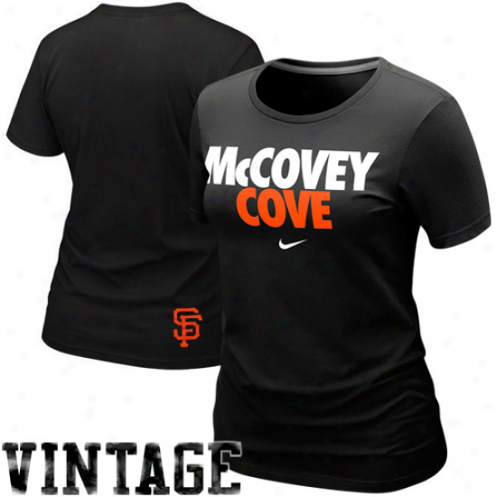 Nike San Francisoc Giants Ladies Mccovey Cove Local T-shirt - Black