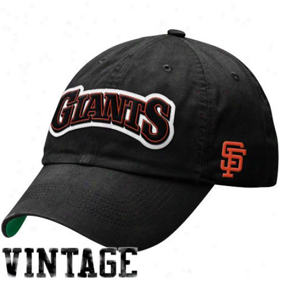 Nike San Francisco Giants Legacy 91 Relaxed Swoosh Flex Fit Hat - Black