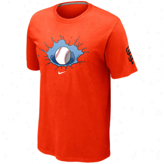 Nike San Francisco Giants Mccovey Cove Local T-shirt - Orange