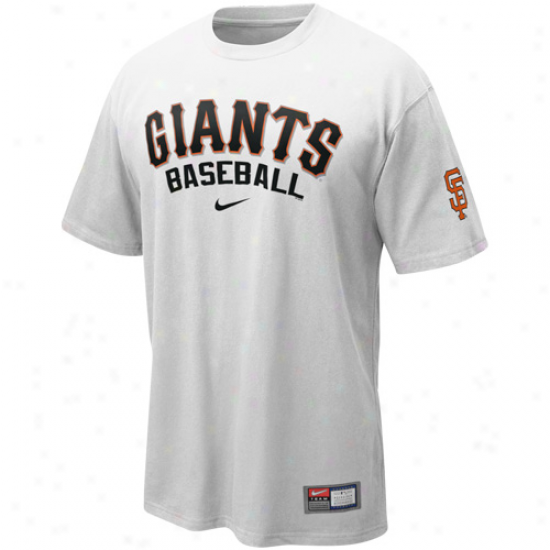 Nike San Francisco Giants White 2011 Mlb Practice Big T-shirt