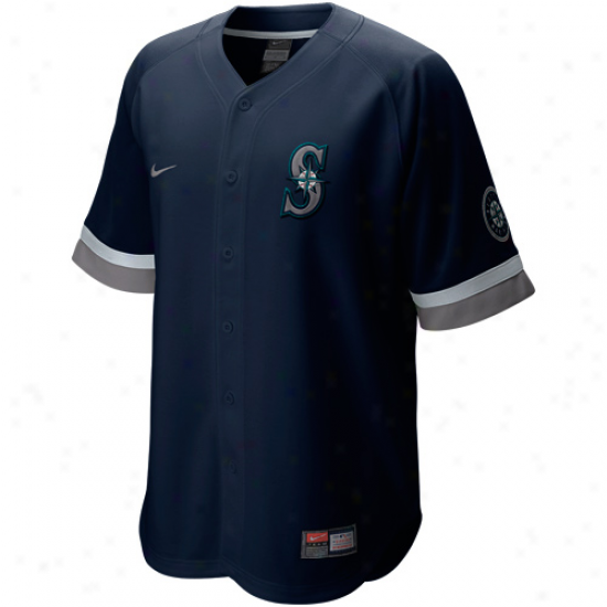 Nike Seattle Mariners Baseball Fan Jersey - Navy Blue