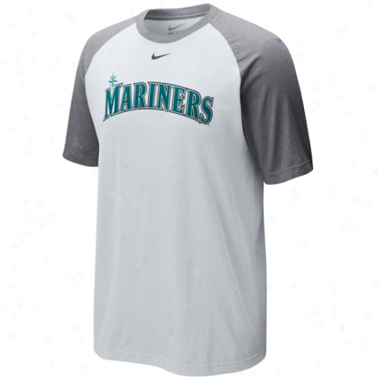 Nike Seattle Mariners Cup Of Coffee Raglan T-shirt - White-ash