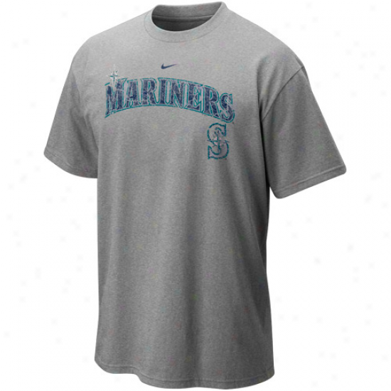 Nike Seattle Mariners Outta The Park T-shiry - Ash