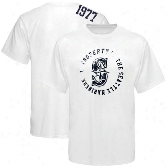 Nike Seattle Mariners White Aronud The Fit T-shirt