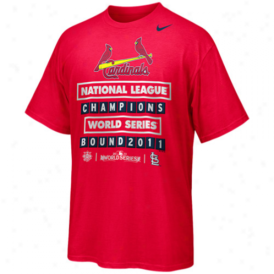Nike St. Louis Cardinals 2011 National League Champions T-shirt - Red