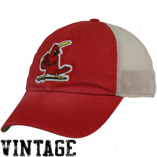 Nike St. Louis Cardinals Cardinal Inheritance 86 Cooperstown Vintage Relaxed Mesh Baxk Adjustable Hat