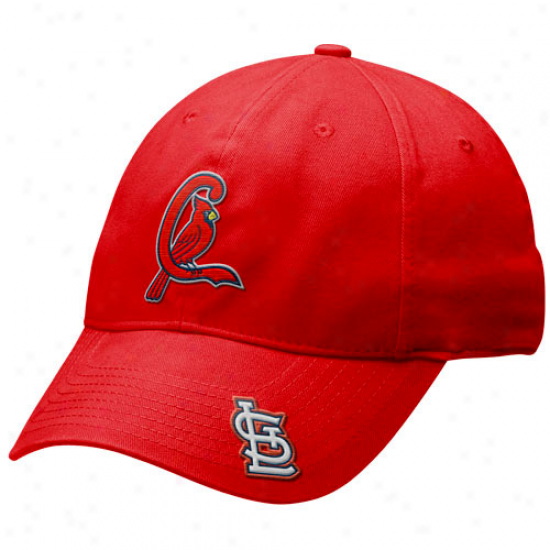 Nike St. Louis Cardinals Cardinal Legacy 91 Washed Logo Swoosh Flex Fit Hat