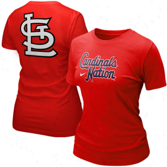 Nike St. Louis Cardinals Ladies Red Local T-shirt