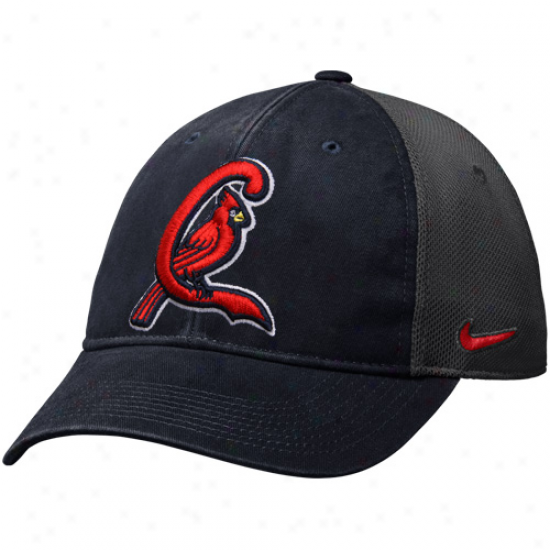 Nike St. Louis Cardinals Legacy 91 Swooxh Flex Fit Hat - Navy Blue