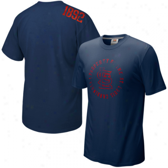 Nike St. Louis Cardinals Navy Blue Around The Fit T-shirt