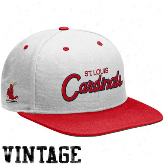 Nike St. Louis Cardinals White-red Cooperstown Snapback Adjustable Hat