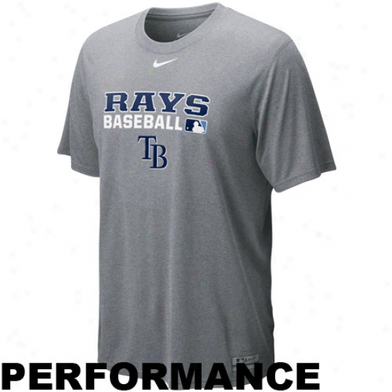 Nike Tampa Bay Rays Ash Team Issue Legend Performance T-shirt