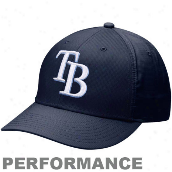 Nike Tampa Bay Rays Dri-fit Practice Adjustable Hat - Navy Blue