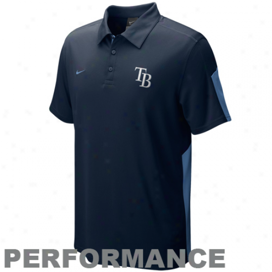 Nike Tampa Bay Rays Navy Blue Classic Peerformance Polo